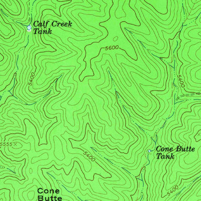 United States Geological Survey Cone Butte, AZ (1966, 24000-Scale) digital map