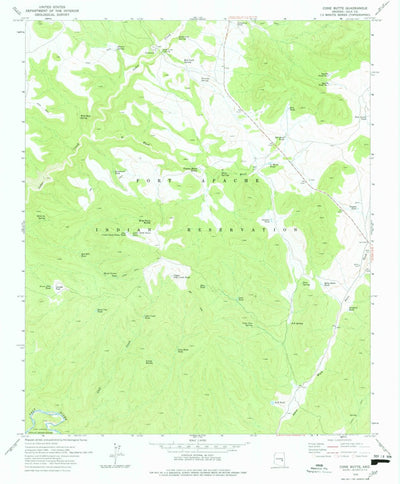 United States Geological Survey Cone Butte, AZ (1978, 24000-Scale) digital map