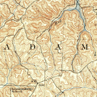 United States Geological Survey Conesville, OH (1908, 62500-Scale) digital map