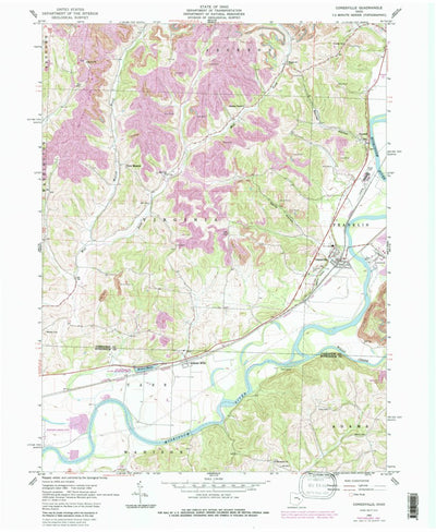 United States Geological Survey Conesville, OH (1962, 24000-Scale) digital map