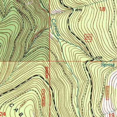 United States Geological Survey Coney Peak, MT (1999, 24000-Scale) digital map