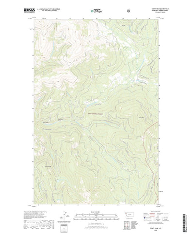 United States Geological Survey Coney Peak, MT (2020, 24000-Scale) digital map