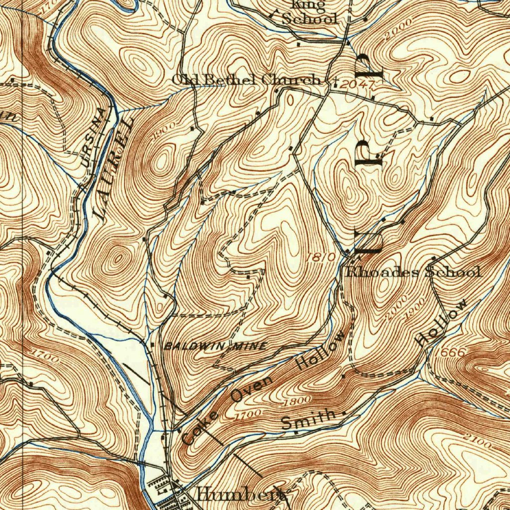 Confluence, PA (1933, 62500-Scale) Map by United States Geological ...