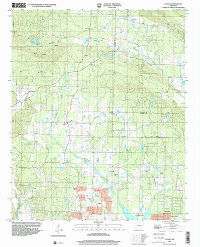 United States Geological Survey Congo, AR (1994, 24000-Scale) digital map