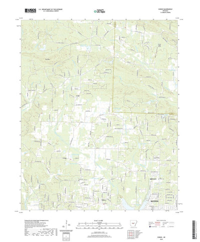 United States Geological Survey Congo, AR (2020, 24000-Scale) digital map
