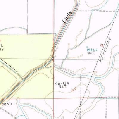 United States Geological Survey Congo Creek, LA (1986, 24000-Scale) digital map
