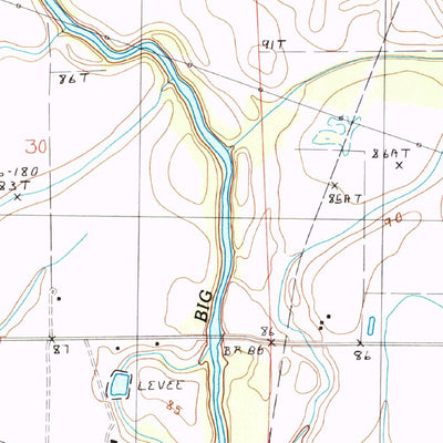 United States Geological Survey Congo Creek, LA (1986, 24000-Scale) digital map
