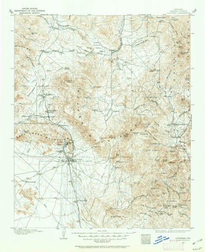 United States Geological Survey Congress, AZ (1903, 125000-Scale) digital map