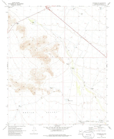 United States Geological Survey Congress SW, AZ (1969, 24000-Scale) digital map