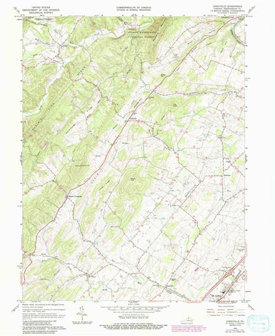 United States Geological Survey Conicville, VA (1966, 24000-Scale) digital map