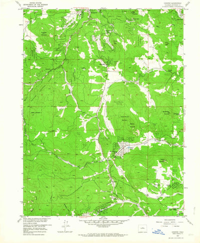 United States Geological Survey Conifer, CO (1957, 24000-Scale) digital map