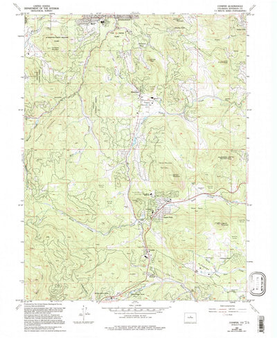 United States Geological Survey Conifer, CO (1965, 24000-Scale) digital map