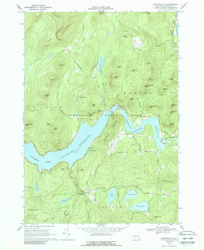 United States Geological Survey Conklingville, NY (1966, 24000-Scale) digital map