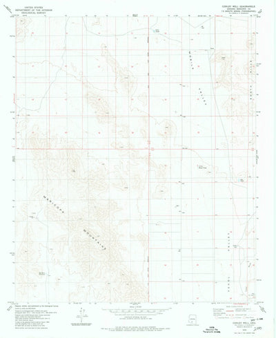 United States Geological Survey Conley Well, AZ (1979, 24000-Scale) digital map