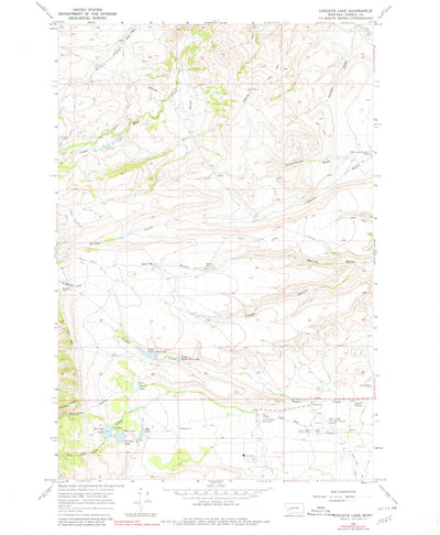United States Geological Survey Conleys Lake, MT (1967, 24000-Scale) digital map