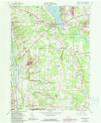 United States Geological Survey Conneaut Lake, PA (1959, 24000-Scale) digital map
