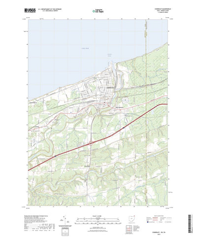 United States Geological Survey Conneaut, OH (2023, 24000-Scale) digital map