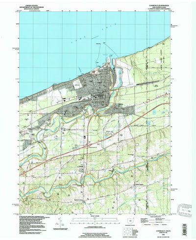 United States Geological Survey Conneaut, OH-PA (1996, 24000-Scale) digital map