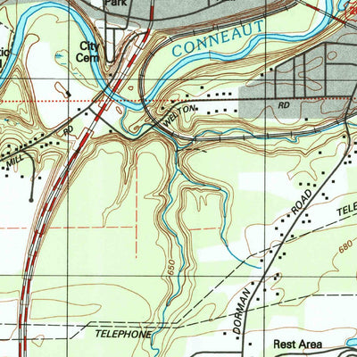 United States Geological Survey Conneaut, OH-PA (1996, 24000-Scale) digital map