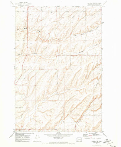 United States Geological Survey Connell SE, WA (1970, 24000-Scale) digital map