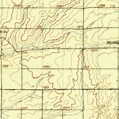 United States Geological Survey Connell, WA (1918, 125000-Scale) digital map