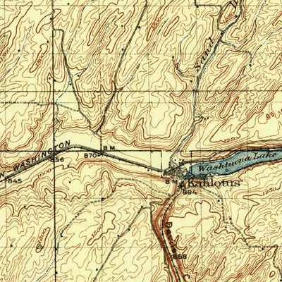 United States Geological Survey Connell, WA (1918, 125000-Scale) digital map