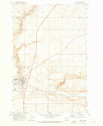 United States Geological Survey Connell, WA (1970, 24000-Scale) digital map