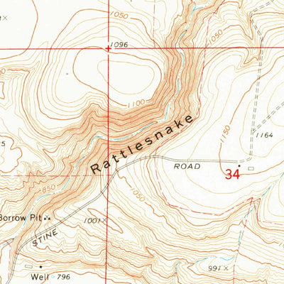 United States Geological Survey Connell, WA (1970, 24000-Scale) digital map