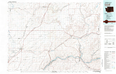 Connell, WA (1983, 100000-Scale) Map by United States Geological Survey ...