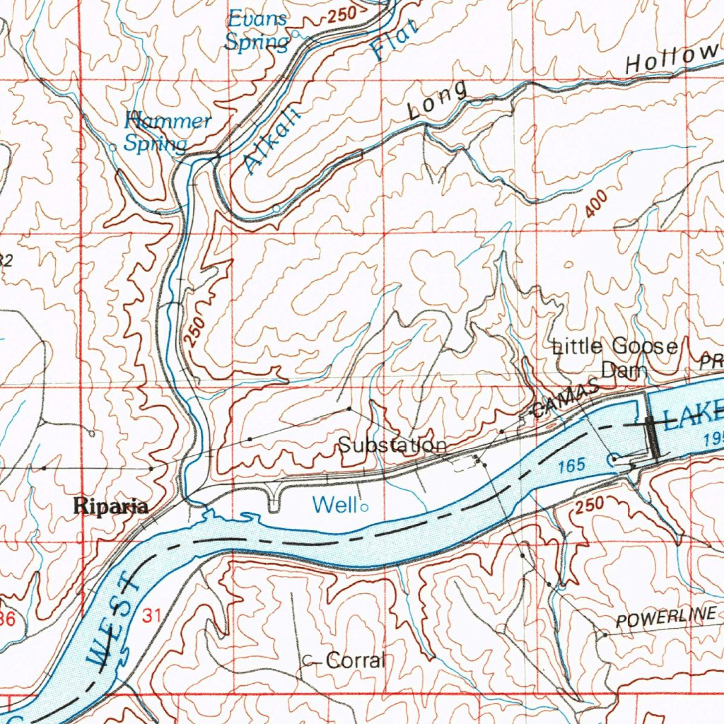 Connel Map Connell, WA (1983, 100000-Scale) Map by United States Geological Survey ...