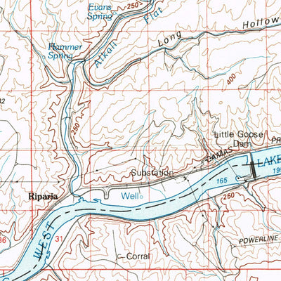 United States Geological Survey Connell, WA (1983, 100000-Scale) digital map