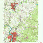 United States Geological Survey Connellsville, PA (1964, 24000-Scale) digital map