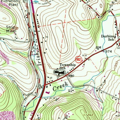 United States Geological Survey Connellsville, PA (1964, 24000-Scale) digital map