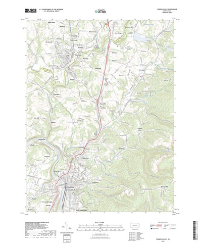 United States Geological Survey Connellsville, PA (2023, 24000-Scale) digital map