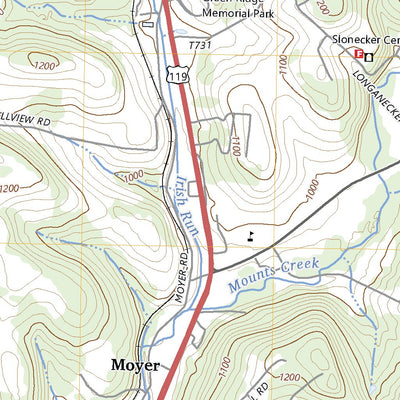 United States Geological Survey Connellsville, PA (2023, 24000-Scale) digital map
