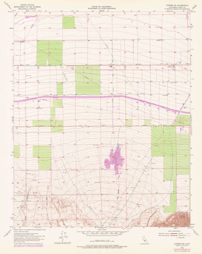 United States Geological Survey Conner SW, CA (1955, 24000-Scale) digital map