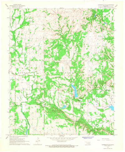 United States Geological Survey Connerville NE, OK (1967, 24000-Scale) digital map