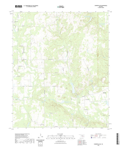 United States Geological Survey Connerville NE, OK (2022, 24000-Scale) digital map