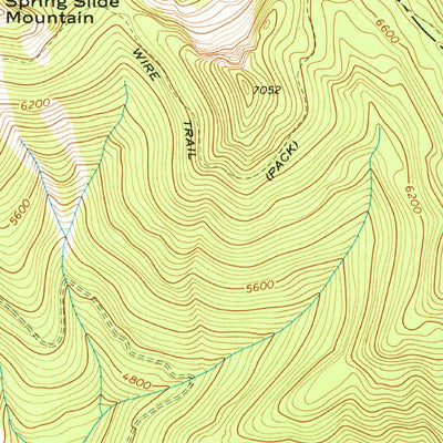 United States Geological Survey Connor Creek, MT (1965, 24000-Scale) digital map