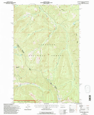 United States Geological Survey Connor Creek, MT (1994, 24000-Scale) digital map