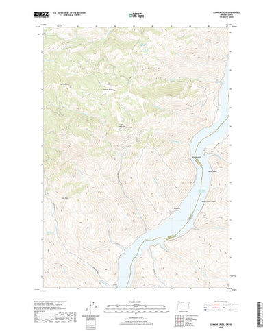 United States Geological Survey Connor Creek, OR (2020, 24000-Scale) digital map