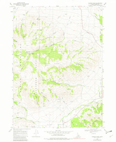 United States Geological Survey Connor Ridge, ID (1968, 24000-Scale) digital map