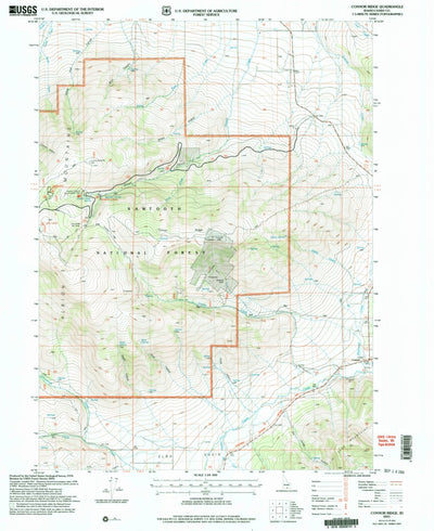 United States Geological Survey Connor Ridge, ID (2001, 24000-Scale) digital map