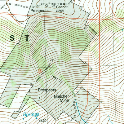 United States Geological Survey Connor Ridge, ID (2001, 24000-Scale) digital map