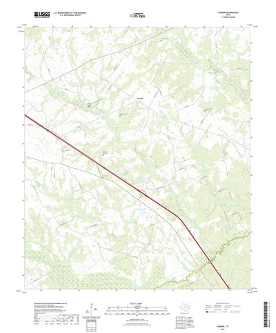 United States Geological Survey Connor, TX (2022, 24000-Scale) digital map