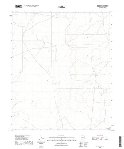 United States Geological Survey Connor Well, NM (2020, 24000-Scale) digital map