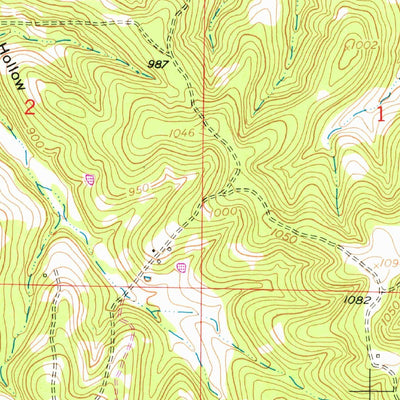 United States Geological Survey Conns Creek, MO (1954, 24000-Scale) digital map