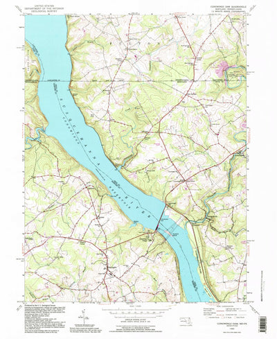 United States Geological Survey Conowingo Dam, MD-PA (1992, 24000-Scale) digital map