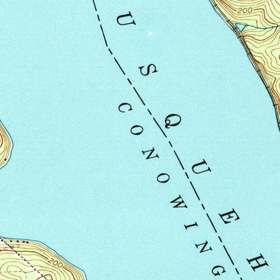 United States Geological Survey Conowingo Dam, MD-PA (1992, 24000-Scale) digital map