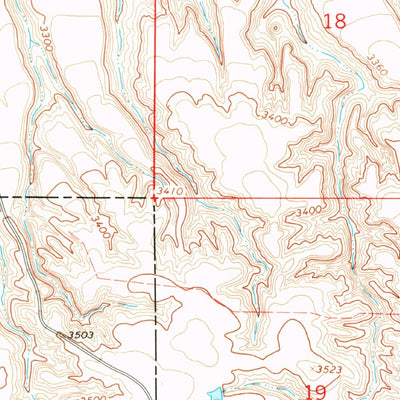 United States Geological Survey Conrad Butte, MT (1967, 24000-Scale) digital map
